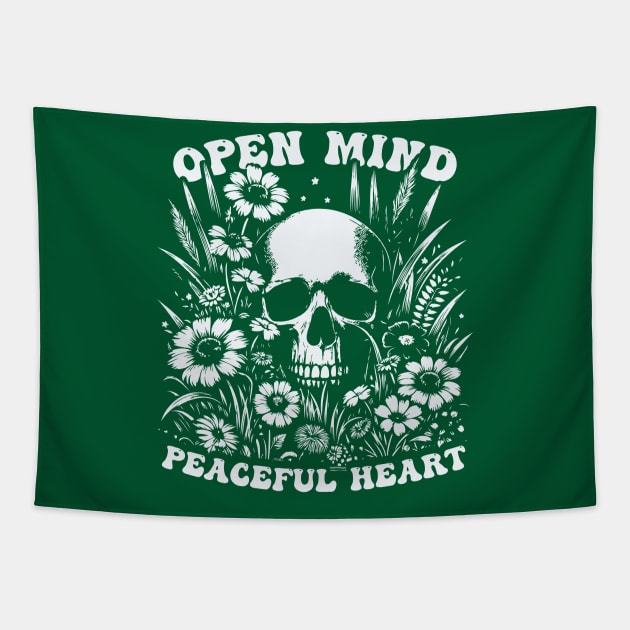 Open Mind, Peaceful Heart Tapestry by Trendsdk