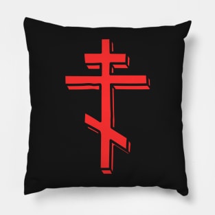 Eastern Orthodox Cross Pillow