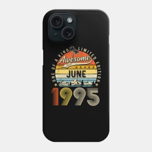 Awesome Since June 1995 Vintage 28th Birthday Phone Case