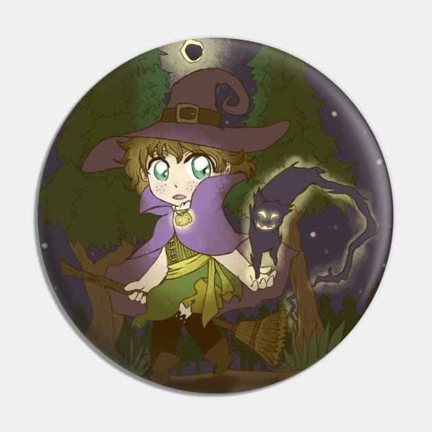 A Witch finds her Familiar Pin by Terminally Nerdy's Treasures