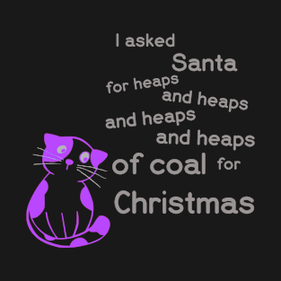 Purple Cat's Naughty List Request T-Shirt