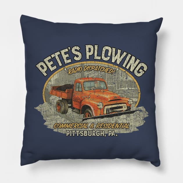 Pete’s Plowing 1956 Pillow by JCD666