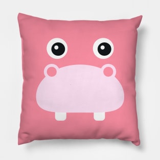 Cute Hippo Face Easy Halloween Costume Gift Pillow