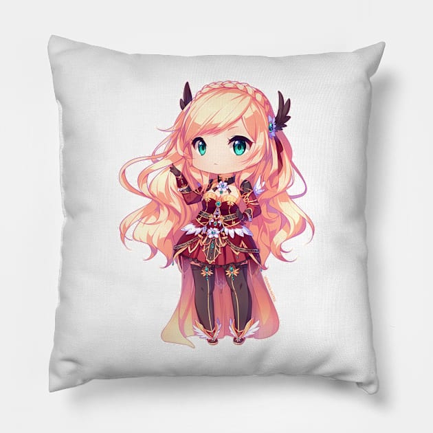 Cute Anime girl Pillow by WQ10