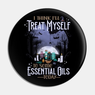 Funny Halloween essential oil humor Pin