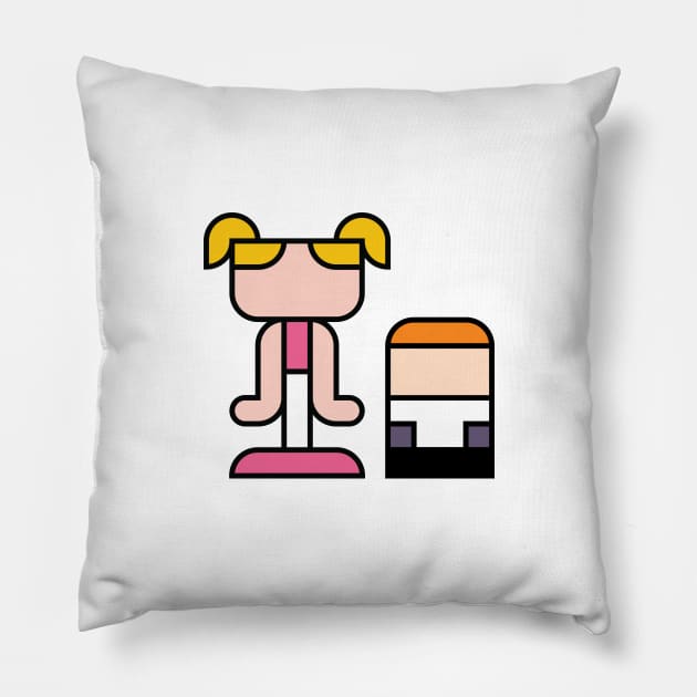 De Xter version 2 Pillow by Tooniefied