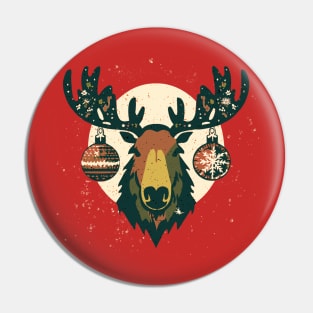 Christmas Moose Pin