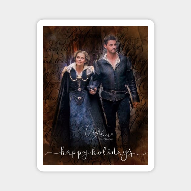 A Discovery Of Witches happy Holidays Vera Adxer Magnet by Vera-Adxer