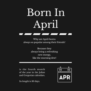 Born in April T-Shirt