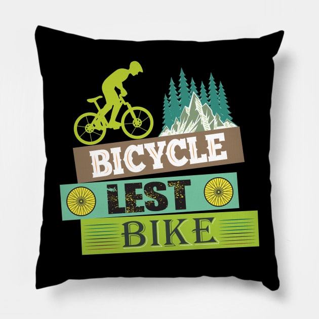 Bicycle Lest Bike / cycling Pillow by Wine4ndMilk