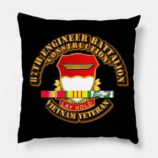 87th Engineer Battalion - Construction - Vietnam Vet Pillow