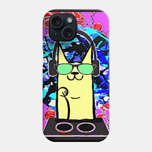 Cat Pattern DJ rock Phone Case