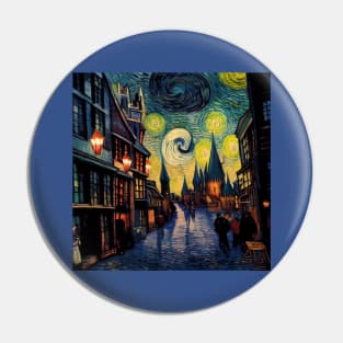 Starry Night in Diagon Alley Pin