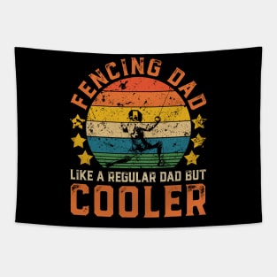 Fencing Dad Funny Vintage Fencing Father's Day Gift Tapestry