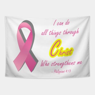 Cancer Survivor All things through Christ Tapestry