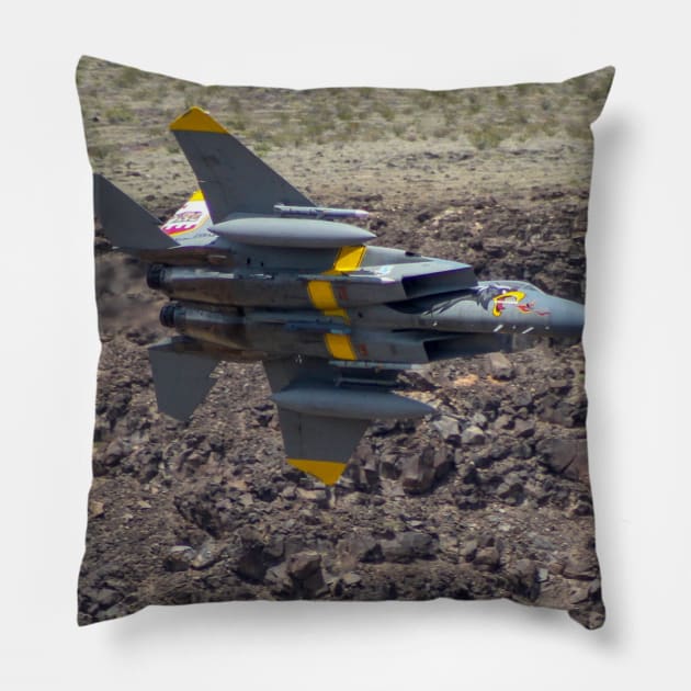 F-15C Eagle in anniversary paint scheme Pillow by acefox1