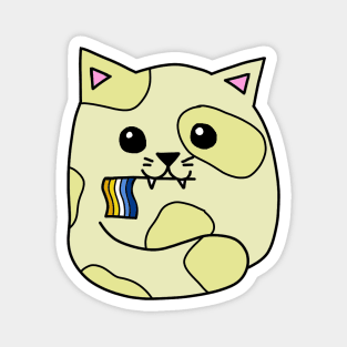 aroace pride flag cat Magnet