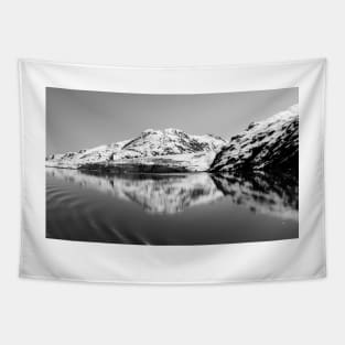 Alaska Reflections Black & White Tapestry