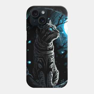 Bengal Cat And The Moon Phone Case