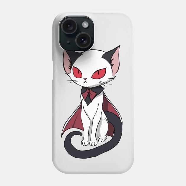 Vampire Cat Phone Case by CreativeSage