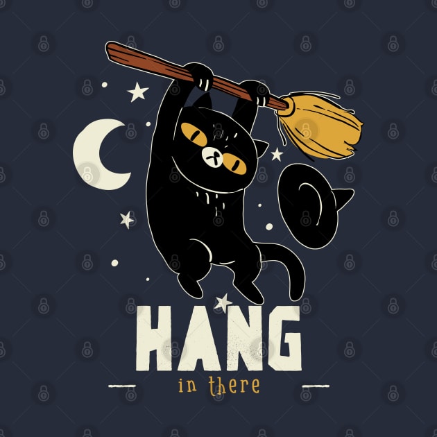 Hang In There Witchy Kitty! by TJWDraws