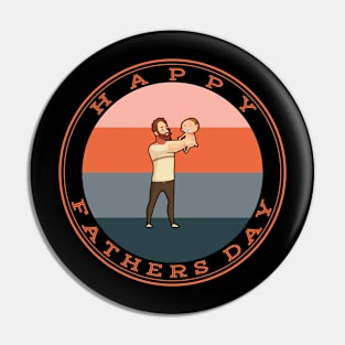 happy fathers day vintage Pin