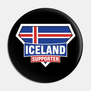 Iceland Super Flag Supporter Pin