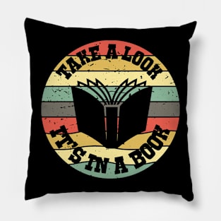 Take A Look It's In A Book Pillow