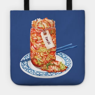 Kimchi- Watercolour Food Illustration Tote