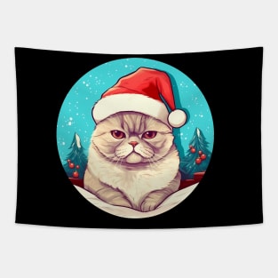 Exotic Shorthair Cat Xmas, Love Cats Tapestry