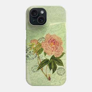 Decoupage peony 2 Phone Case