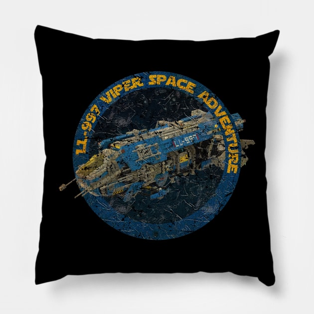 LL 997 Viper Classic Space Adventure RETRO Pillow by mamahkian