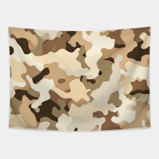 tan brown desert camo pattern Tapestry