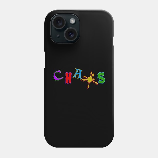 Colorful Chaos - Minimalist Chaos Star Design Phone Case by Occult Designs