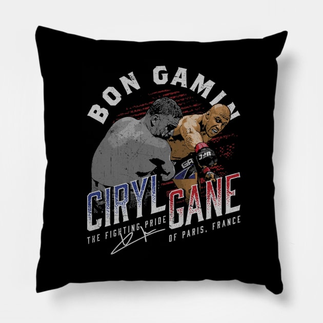 Ciryl Gane Bon Gamin Pillow by ganisfarhan