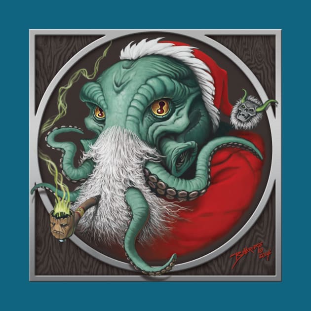 Cthulhu Claus - Ho, Ho, Ho, I want to eat your Soul! by BeveridgeArtworx