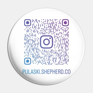 PSCSCo QR Code Ombre Blue to Purple Pin