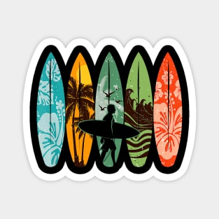 Surfboarder Hawaii Wave Surfing Surfboard Lover Beach Surfer Magnet