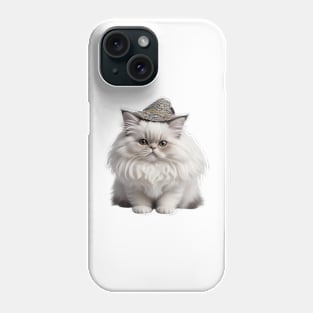 Cute persian cat witch Phone Case