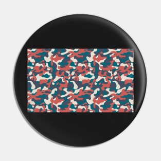 Colorful Retro camouflage pet bandana Pin