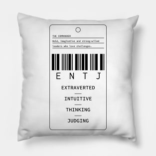 ENTJ - The Commander - Extraverted Intuitive Thinking Judging Pillow