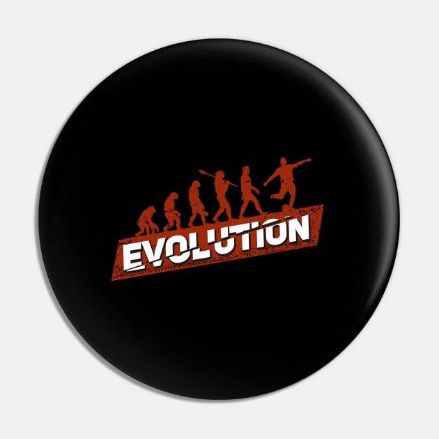 Soccer Player Evolution Striker Gift Pin by Dolde08