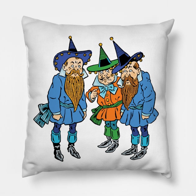 Vintage Munchkins from the Wizard of Oz Pillow by MasterpieceCafe