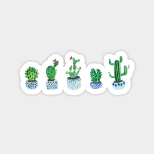 Cactus in watercolor Magnet