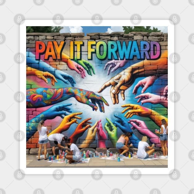 Pay It Forward Magnet by TooplesArt