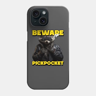 Pickpocket Raccoon Thief Funny Phone Case