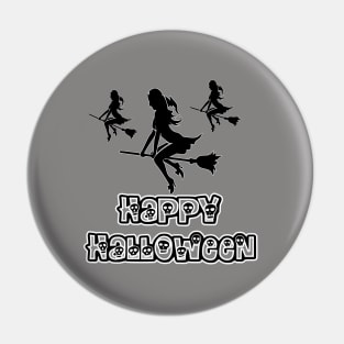 Pretty Halloween Witches - Happy Halloween - 1510201451 Pin