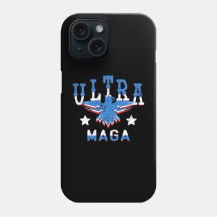 ultra maga eagle funny quote Phone Case