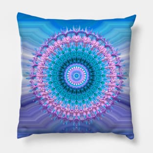 digital mandala Pillow