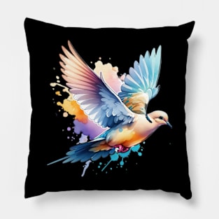 Watercolor Mourning Dove Pillow